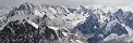 Le massif du Mont Blanc depuis l'Aiguille du Midi (Haute-Savoie, France)