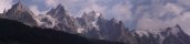 Les Aiguilles de Chamonix depuis Chamonix (Haute-Savoie, France)