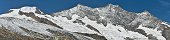 Alphubel, Tschhorn and Dom above Saas Fee (Upper Valais, Switzerland)