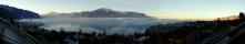 Brouillard matinal sur le lac Lman (Montreux, Suisse)