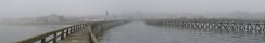 Entrance to Grandcamp-Maisy Harbor in the Mist (Calvados, France)