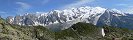 La chane du Mont Blanc depuis le Brvent (Haute-Savoie, France)