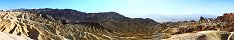 Zabriskie Point dans la Valle de la Mort (Californie, Etats-Unis)