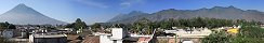 Antigua depuis le toit de lhtel Cristina (Guatemala)