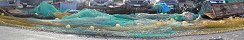 Trawl Nets on Grandcamp-Maisy Harbor (Calvados, France)