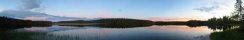 Lac prs de Hossa en t (Finlande)