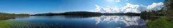 Lac prs de Hossa en t (Finlande)