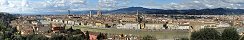 Florence depuis le belvdre Michelangelo (Toscane, Italie)
