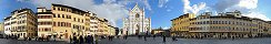 La place Santa Croce  Florence (Toscane, Italie)