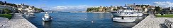 Le port de Kassiopi (Ile de Corfou, Grce)