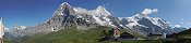 L'Eiger, le Mnch et la Jungfrau depuis la Petite Scheidegg (Oberland bernois, Suisse)