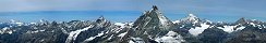 Vue depuis le Petit Cervin (Rgion de Zermatt, Suisse)