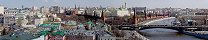 Le Kremlin depuis la cathdrale du Christ-Sauveur (Moscou, Russie)