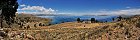 Le lac Titicaca depuis l'le du Soleil (Bolivie)