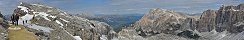 Le mont Lagazuoi prs du col de Falzarego (Dolomites, Belluno, Italie)