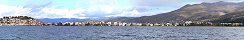 Ohrid depuis le lac Ohrid (Macdoine)