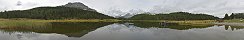Le lac de Staz prs de St Moritz (Canton des Grisons, Suisse)