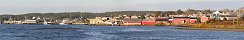 Le port et le quai de Louisbourg sur l'le du Cap-Breton (Nouvelle-Ecosse, Canada)