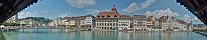 Lucerne from the Covered Bridge (Central Switzerland)