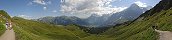 On Hiking Trail between Mnnlichen and Kleine Scheidegg (Berner Oberland, Switzerland)