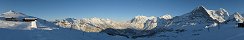 Vue depuis Mnnlichen au-dessus de Grindelwald (Oberland bernois, Suisse)