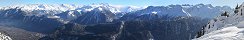 En haut des pistes de ski des Marcottes (Canton du Valais, Suisse)