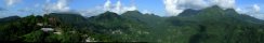 La Montagne Pele depuis l'observatoire du volcan (Martinique)