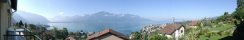 Au-dessus de Montreux (Prs du lac Lman, Suisse)