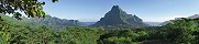 Le Mont Rotui sur l'le de Moorea (Polynsie franaise)
