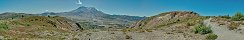 Le mont St Helens depuis prs de l'observatoire (Washington, Etats-Unis)