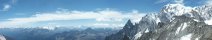 Le Mont Blanc depuis la pointe Helbronner (Haute-Savoie, France)