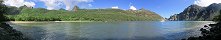 La baie de Hakatea sur l'le de Nuku Hiva (Polynsie franaise)
