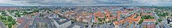 Vue depuis la tour de l'glise de Notre Sauveur (Copenhague, Danemark)