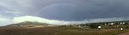 Arc-en-ciel aprs un orage prs de Woodmoor (Colorado, Etats-Unis)