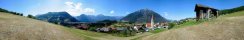 Le village de Leins dans le Pitztal (Tyrol, Autriche)