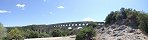 Le pont du Gard dans la rgion de Nmes (Gard, France)