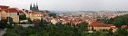 Prague depuis le monastre de Strahov (Rpublique tchque)