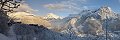 Vue depuis l'glise de Puy-Saint-Vincent (Hautes-Alpes, France)