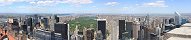 Manhattan Nord depuis le Rockefeller Center (New York, Etats-Unis)