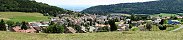 Vue sur le village de Sainte-Croix (Canton de Vaud, Suisse)
