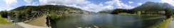 Lac de St Moritz (Engadine, canton des Grisons, Suisse)