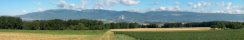 View of the Jura from Suchy (Swiss french area)