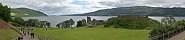 Le chteau d'Urquhart sur la rive du Loch Ness (Ecosse)