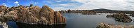 Le lac Watson  proximit de Prescott (Arizona, Etats-Unis)