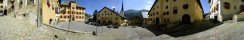 Le village de Zuoz (Engadine, canton des Grisons, Suisse)